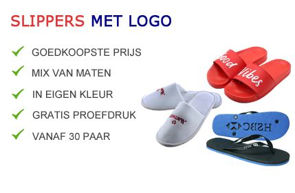 slippers bedrukken kleine oplage